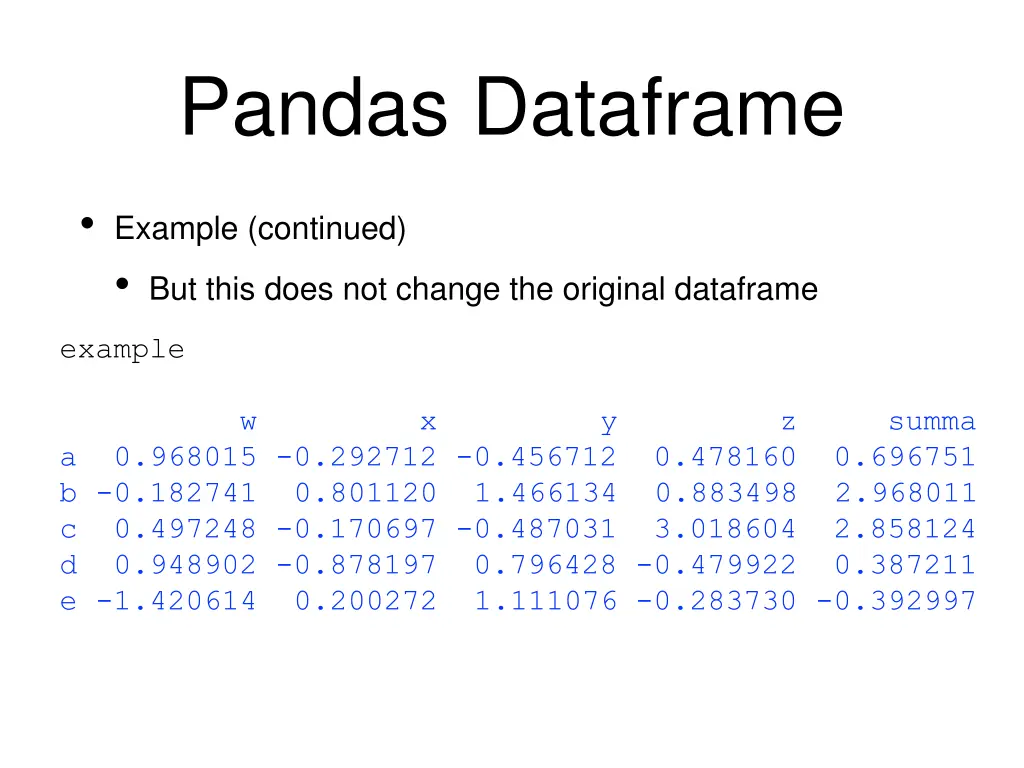 pandas dataframe 7