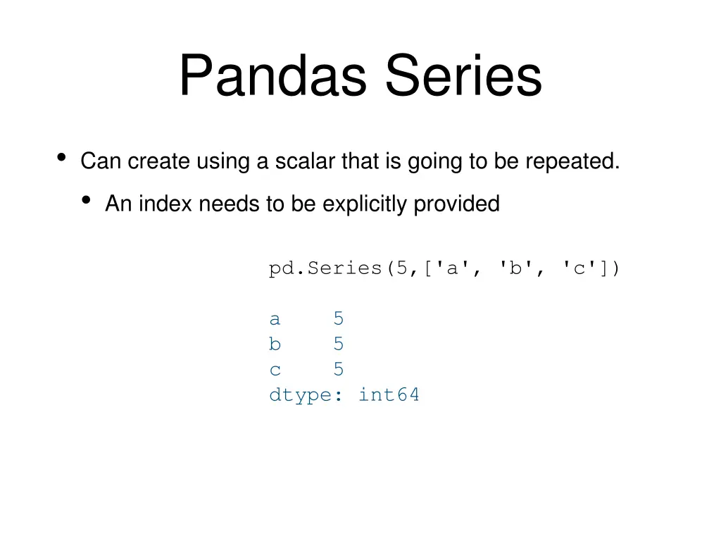pandas series 1