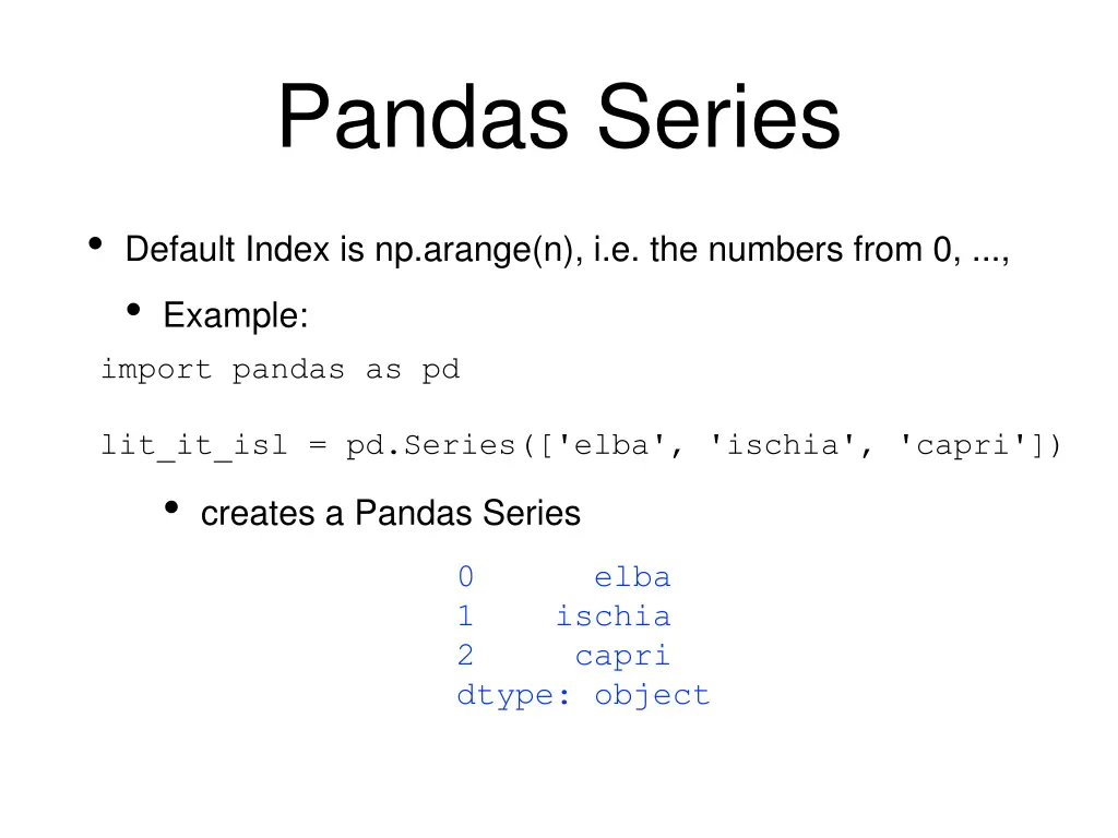 pandas series 2