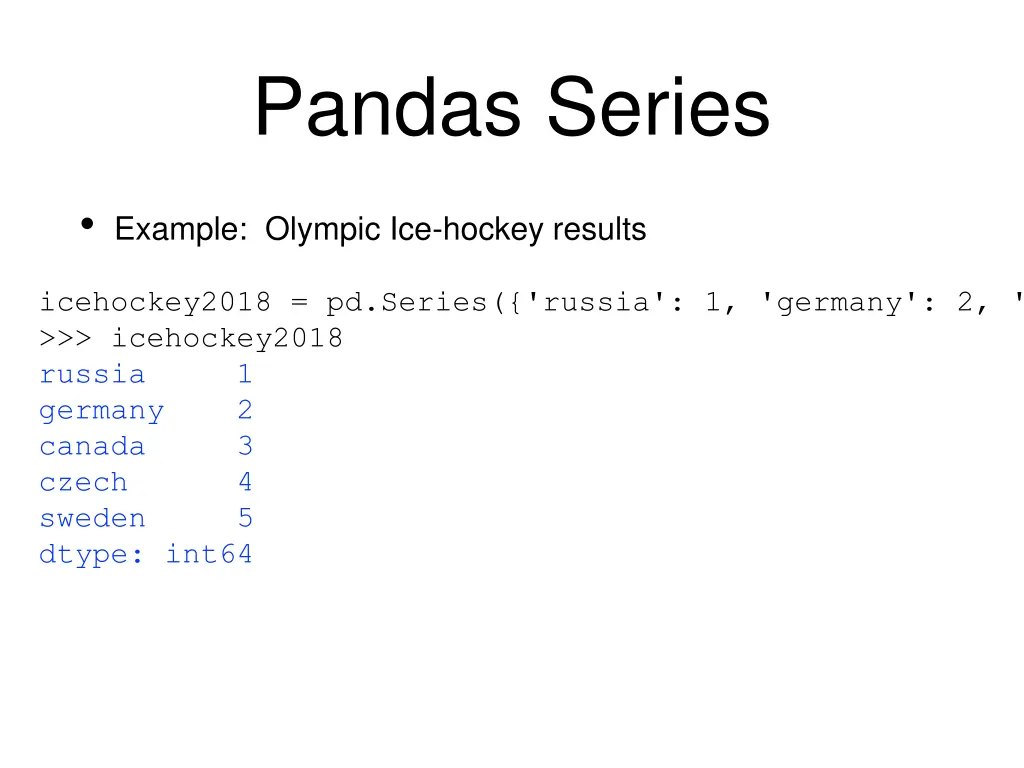 pandas series 21