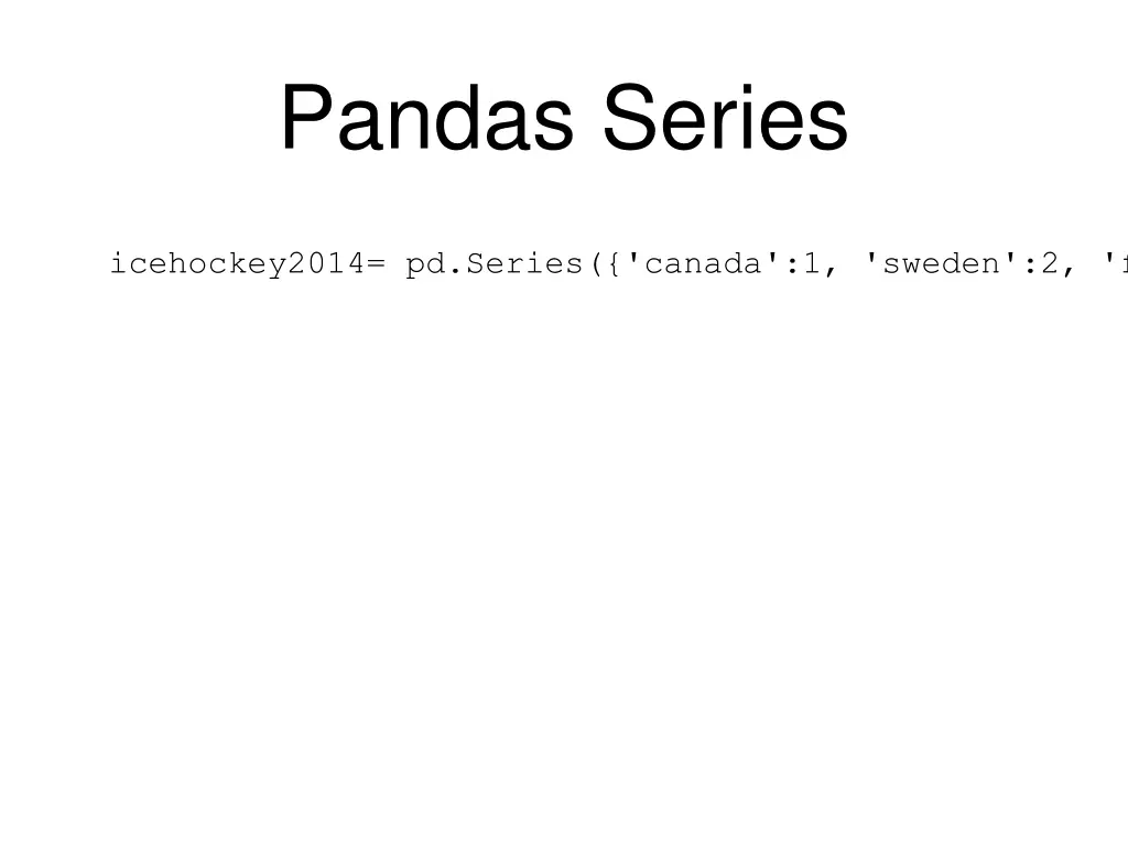 pandas series 22