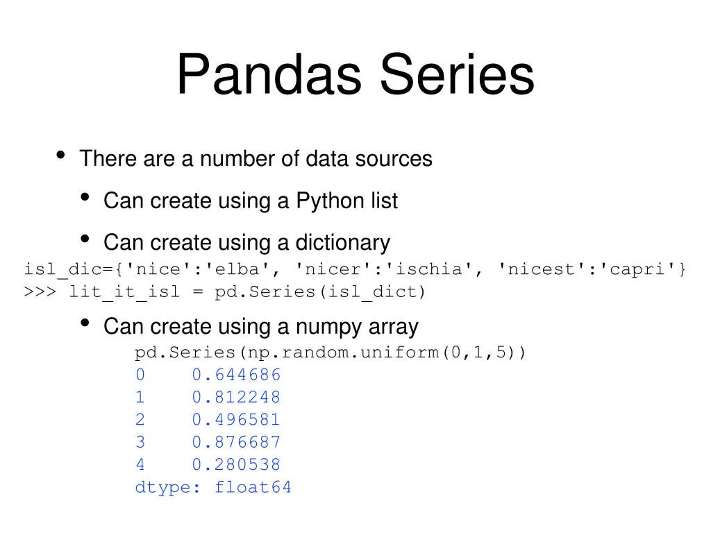 pandas series 5
