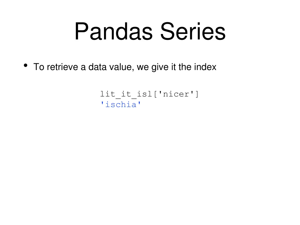 pandas series 7