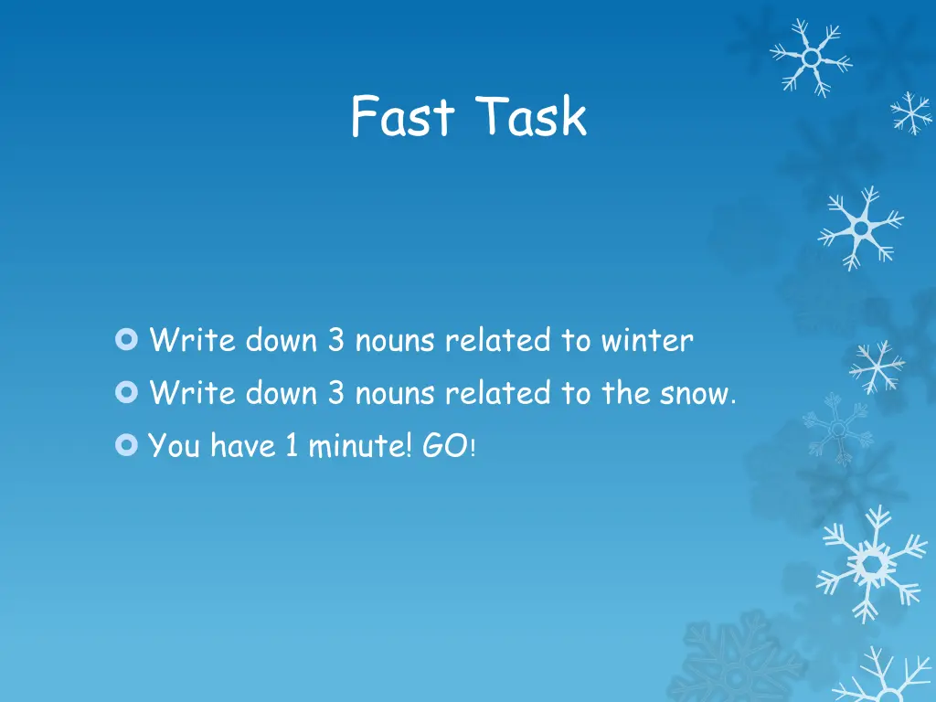 fast task