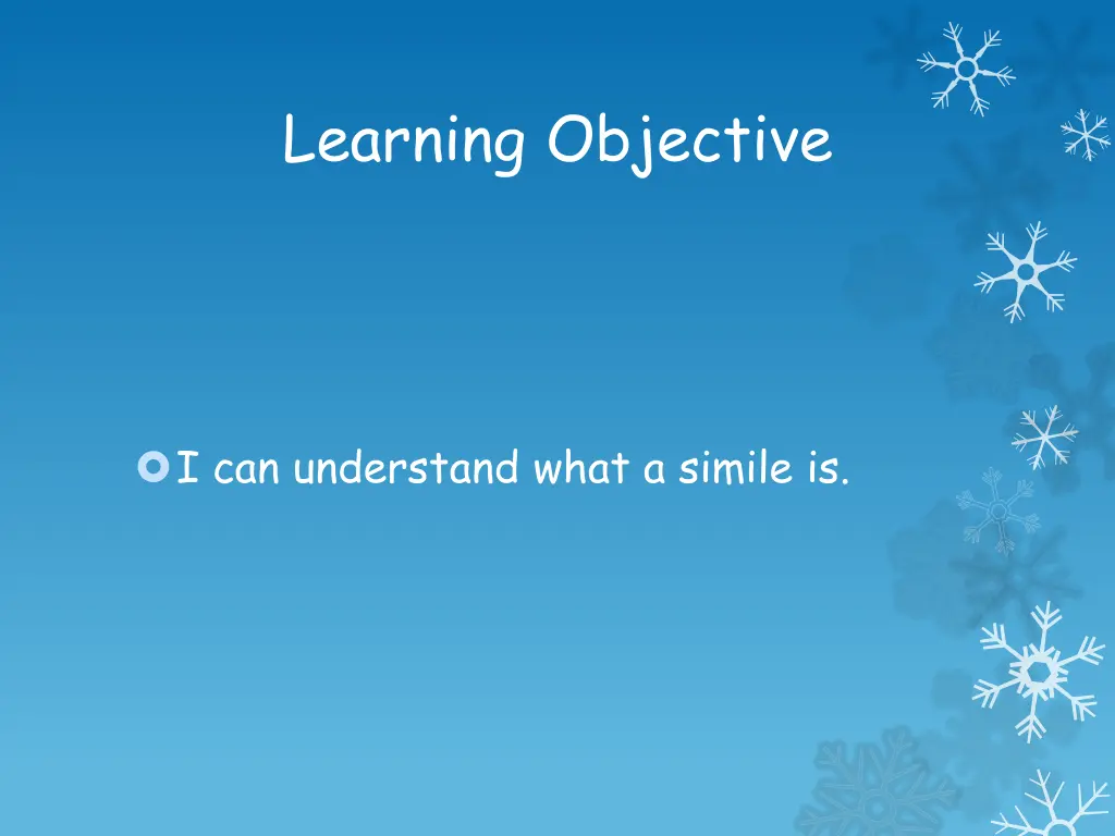 learning objective