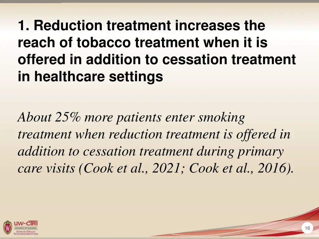 1 reduction treatment increases the reach