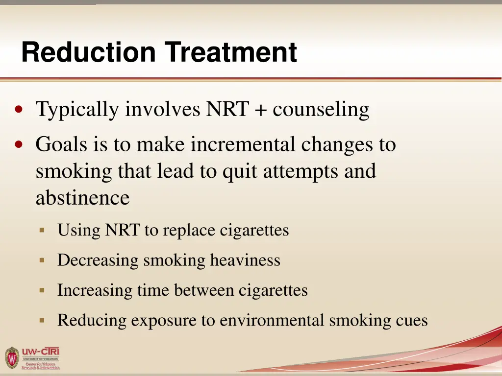 reduction treatment