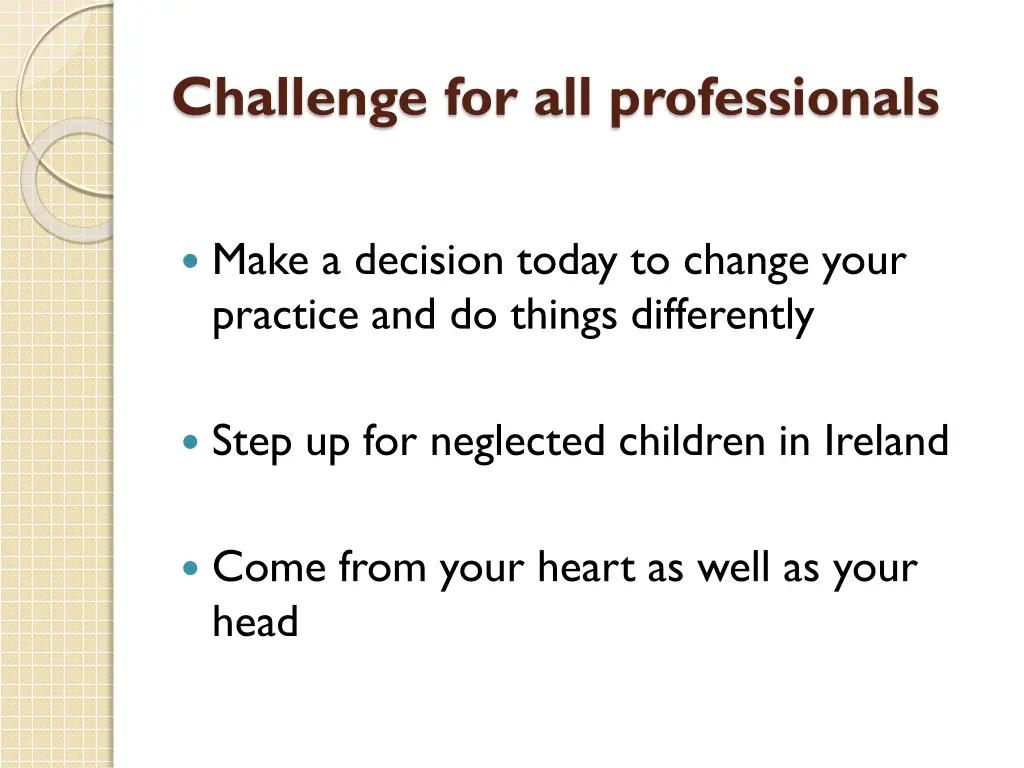 challenge for all professionals
