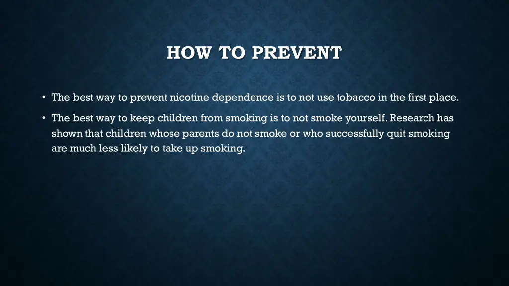 how to prevent