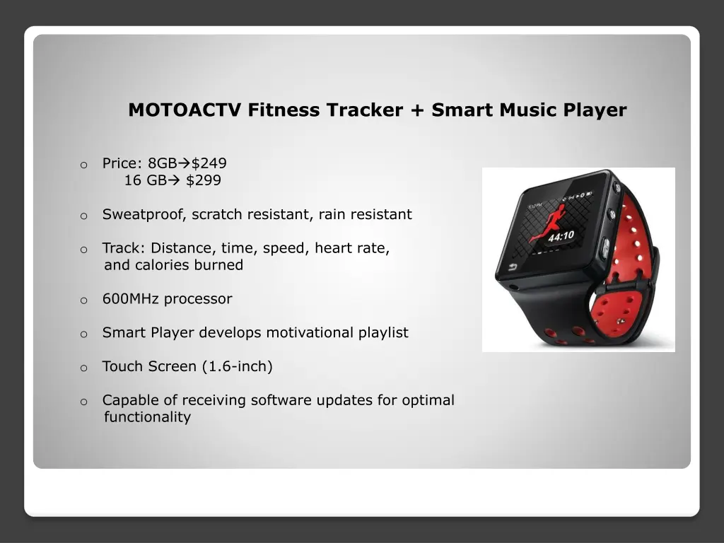 motoactv fitness tracker smart music player