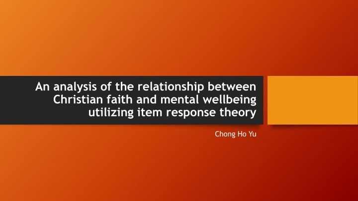 an analysis of the relationship between christian