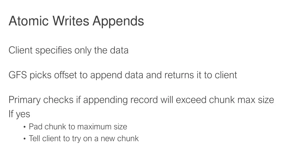 atomic writes appends