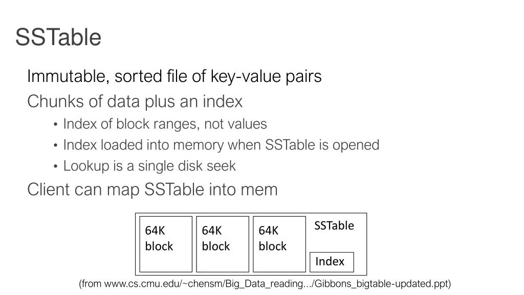 sstable