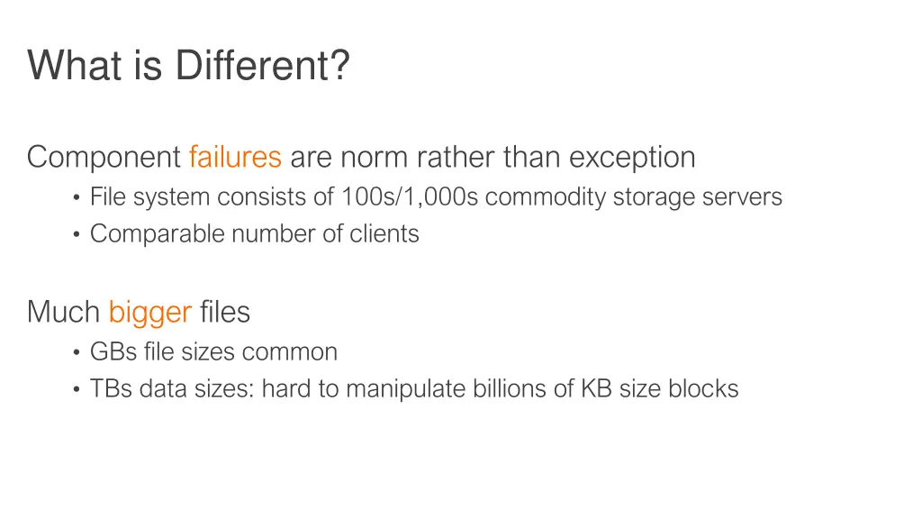 what is different