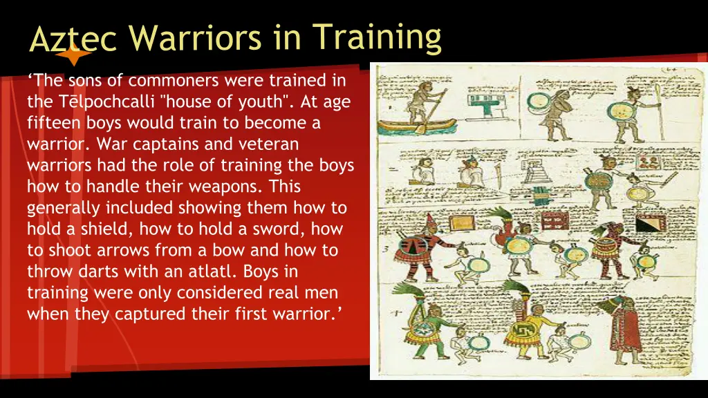 the sons of commoners were trained