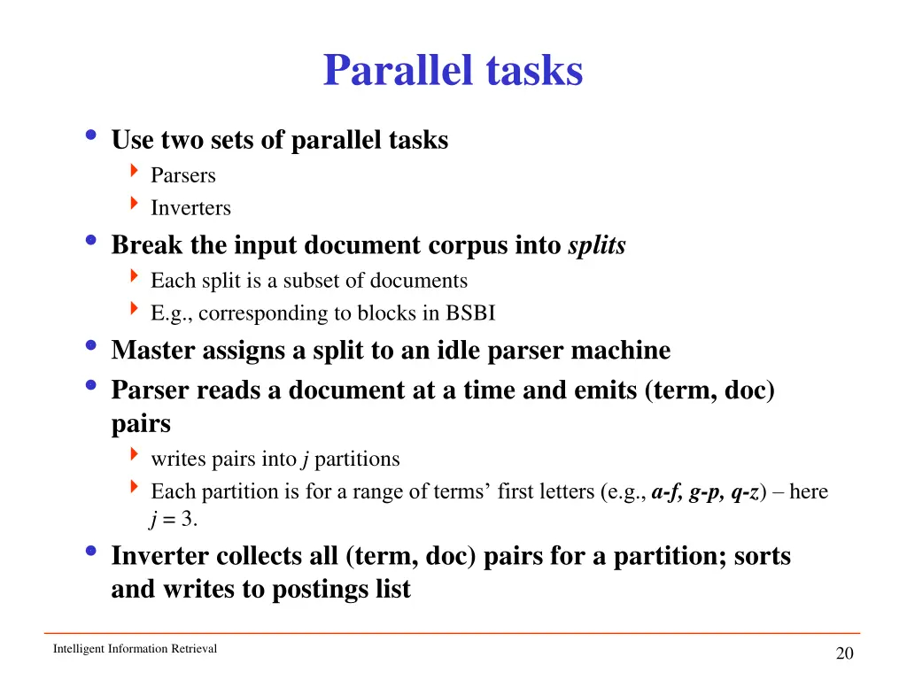 parallel tasks