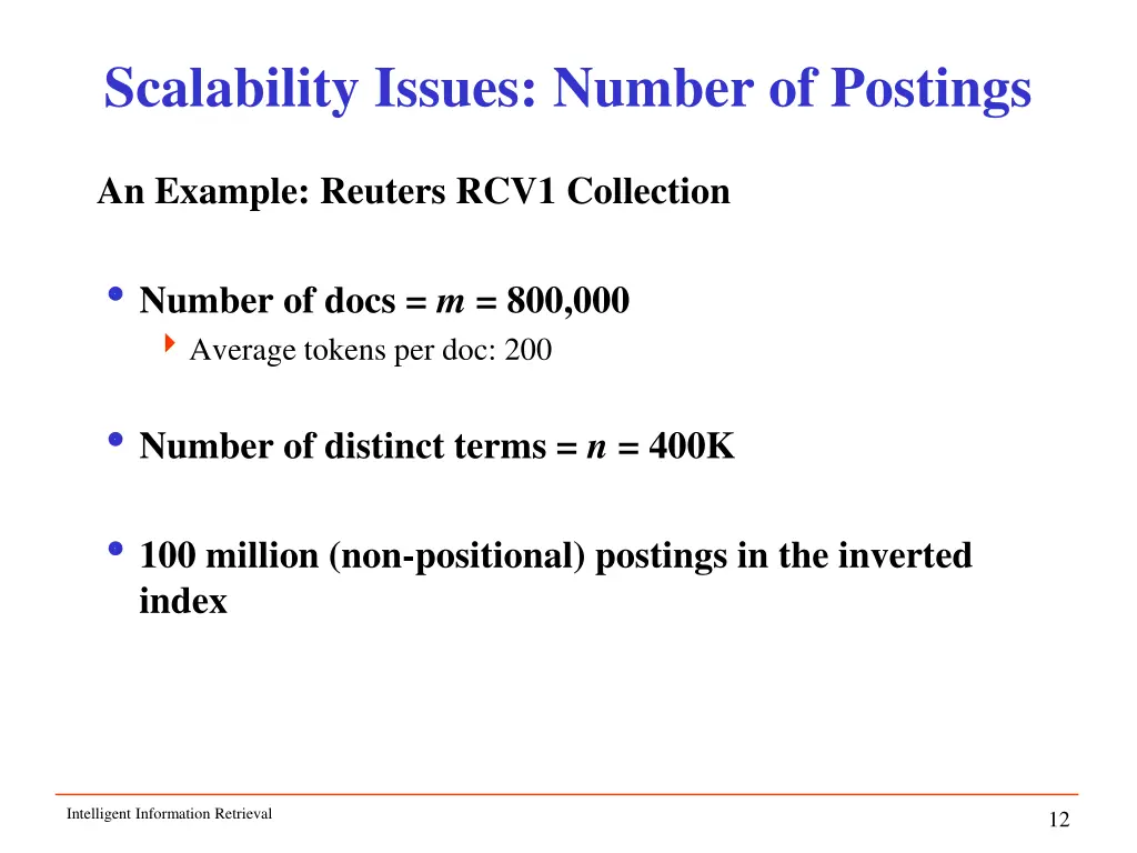 scalability issues number of postings