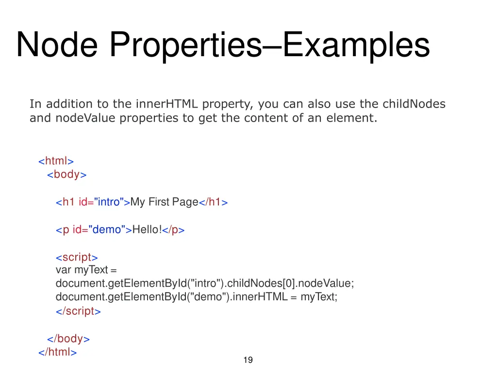 node properties examples