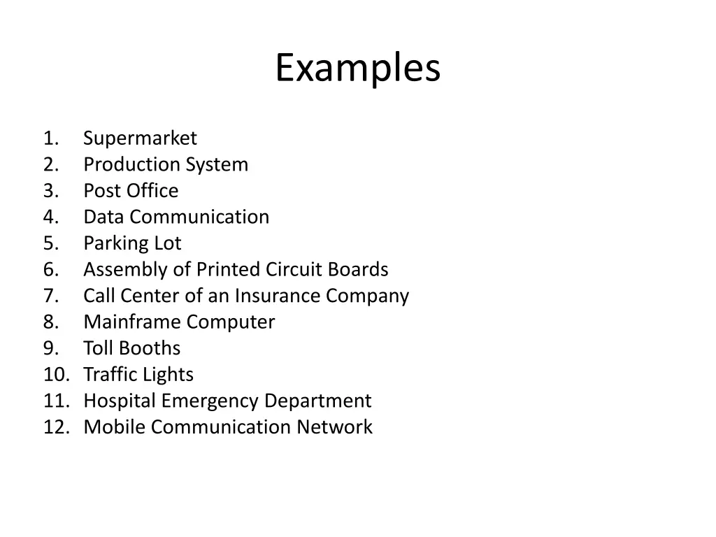 examples