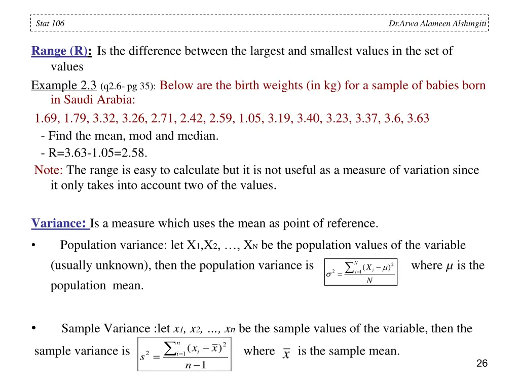 stat 106 17