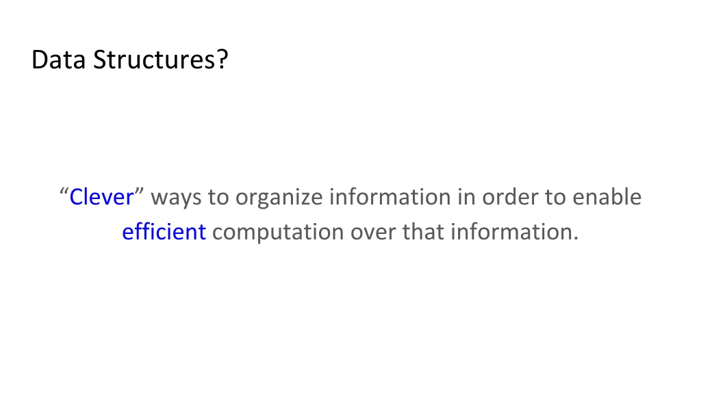 data structures