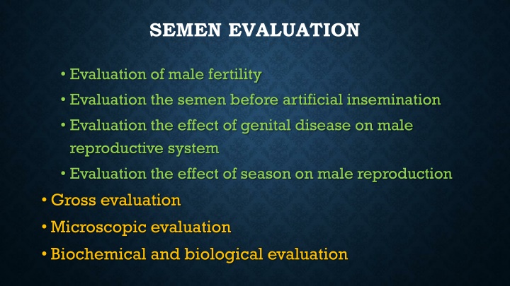 semen evaluation