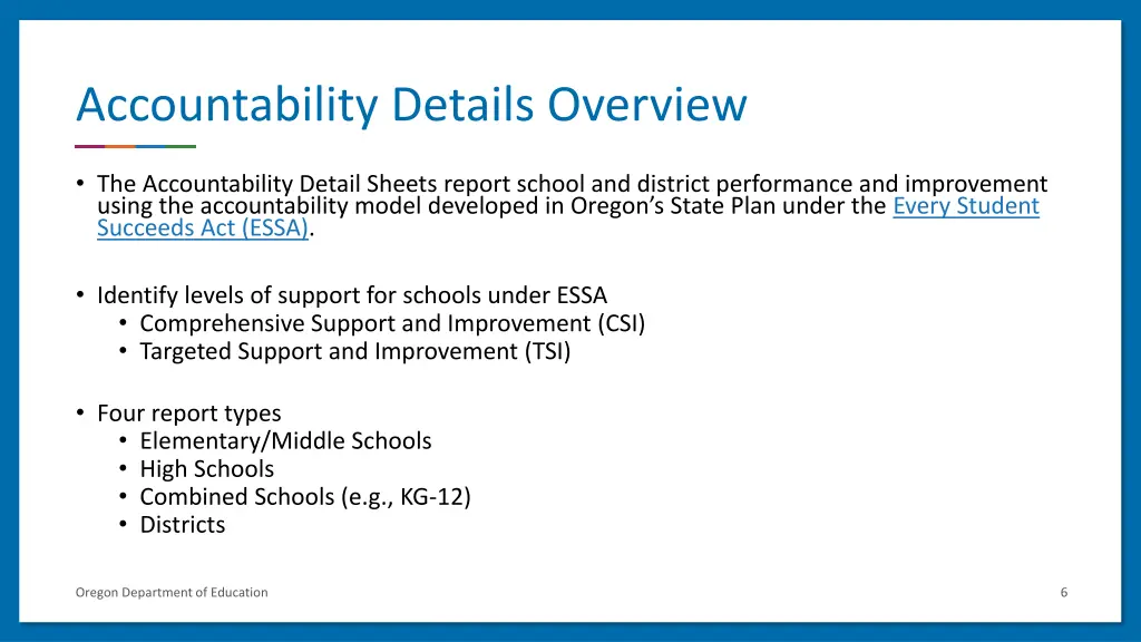 accountability details overview