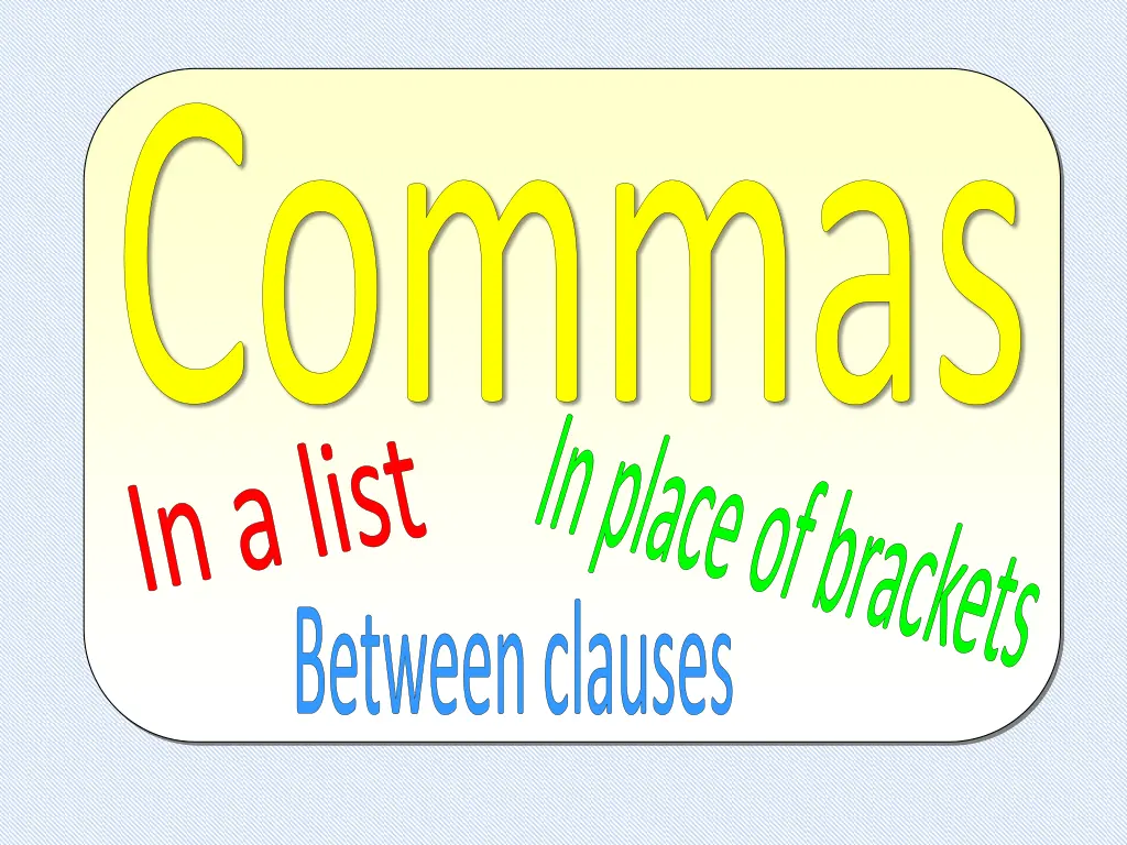 commas