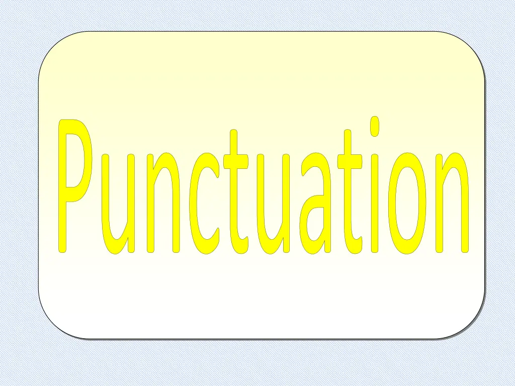 punctuation