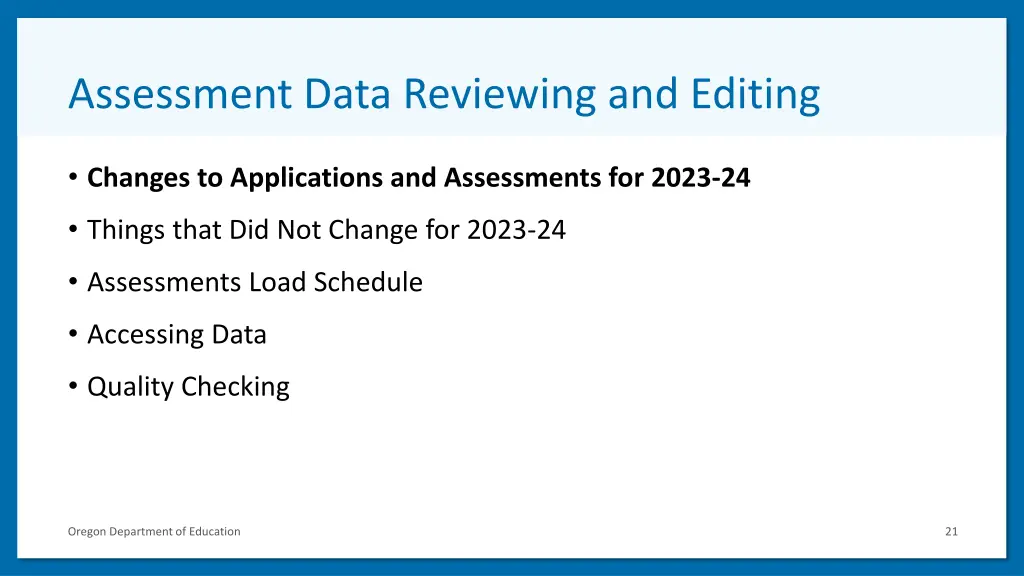 assessment data reviewing and editing 1
