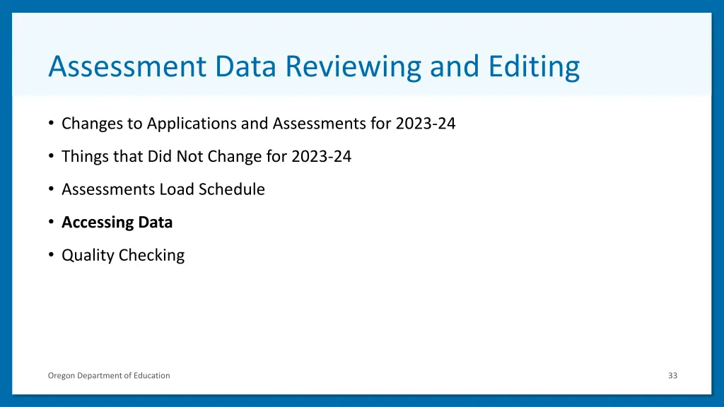 assessment data reviewing and editing 4