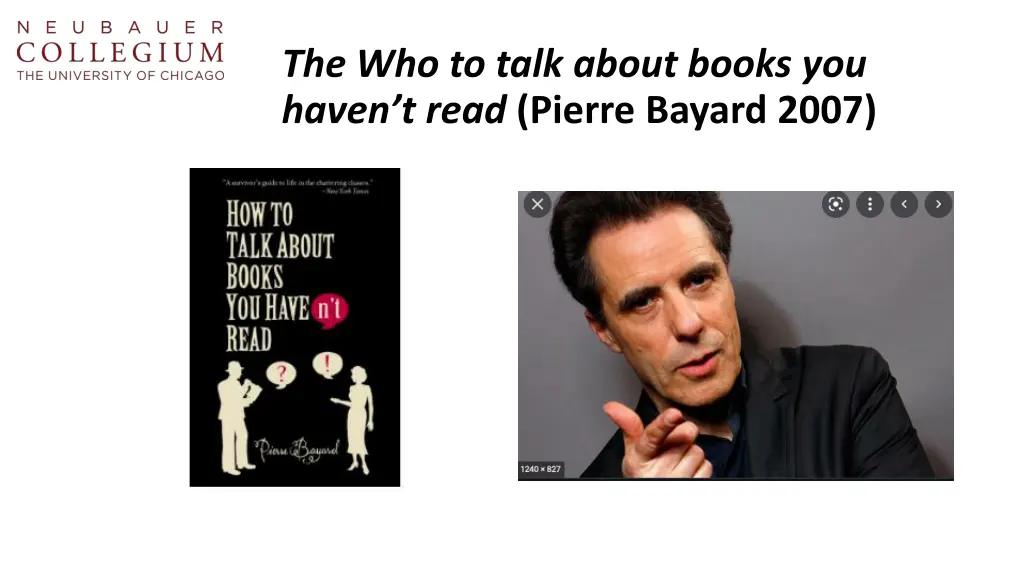 the who to talk about books you haven t read