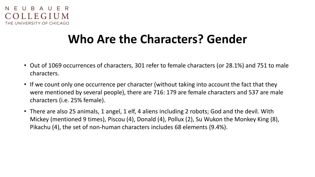 who are the characters gender