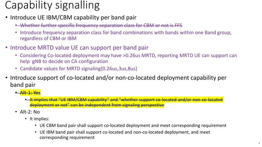 capability signalling introduce