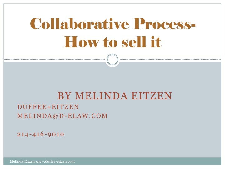 collaborative process how to sell it