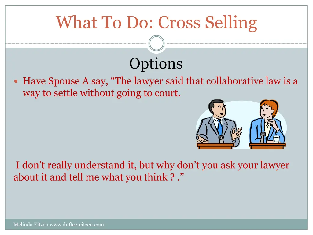 what to do cross selling