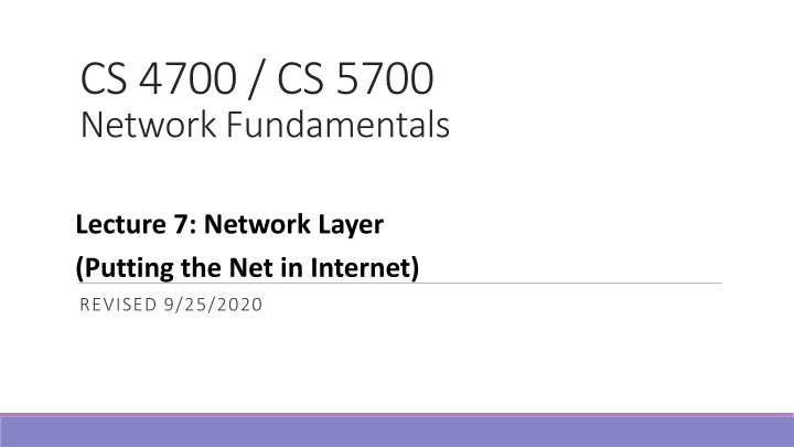 cs 4700 cs 5700 network fundamentals