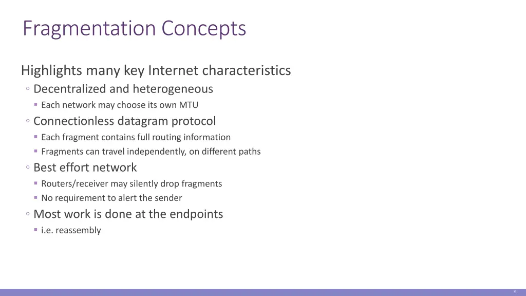 fragmentation concepts