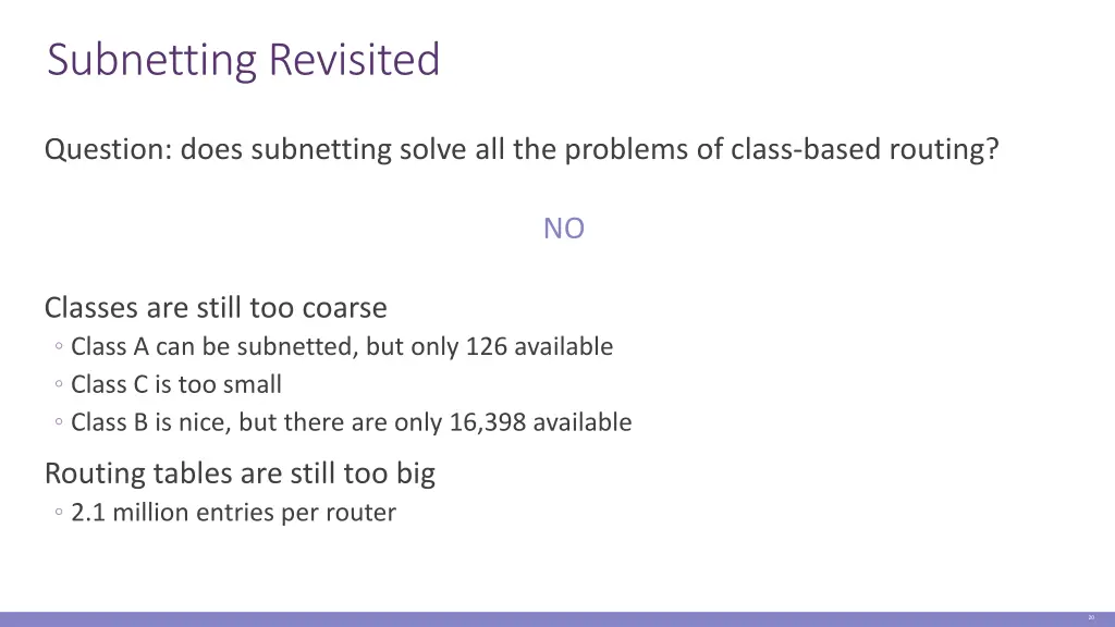 subnetting revisited