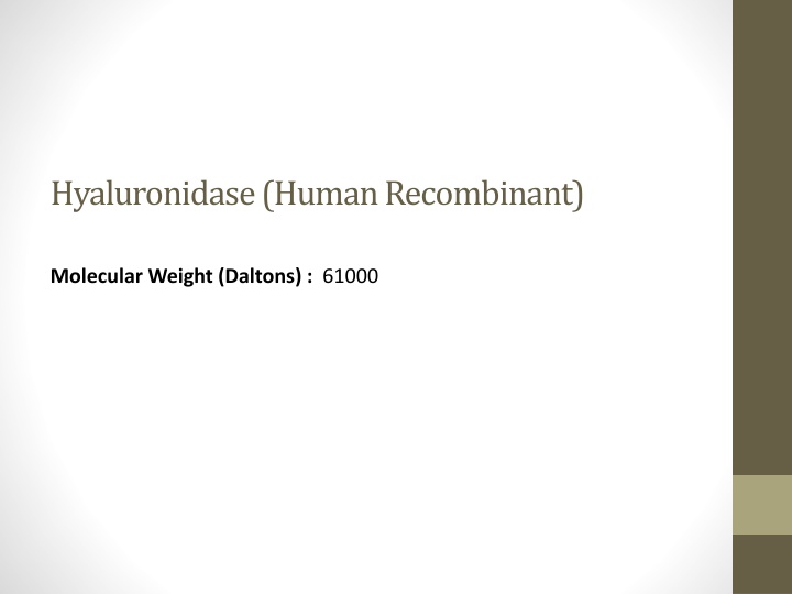 hyaluronidase human recombinant