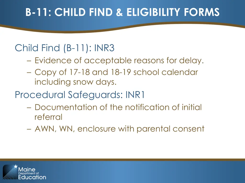 b 11 child find eligibility forms 2