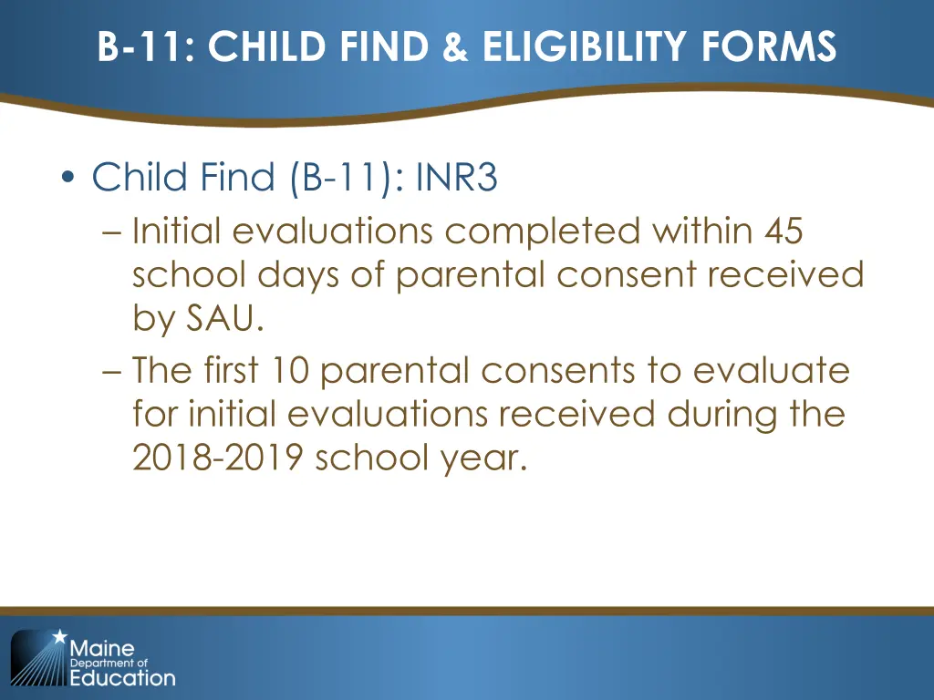 b 11 child find eligibility forms