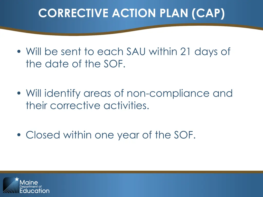 corrective action plan cap 1