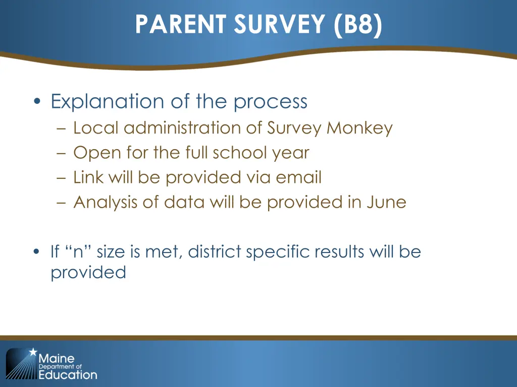 parent survey b8