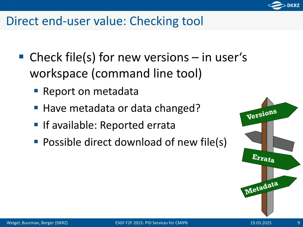 direct end user value checking tool