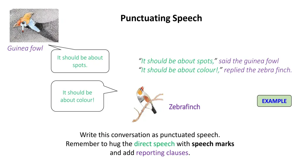 punctuating speech 1