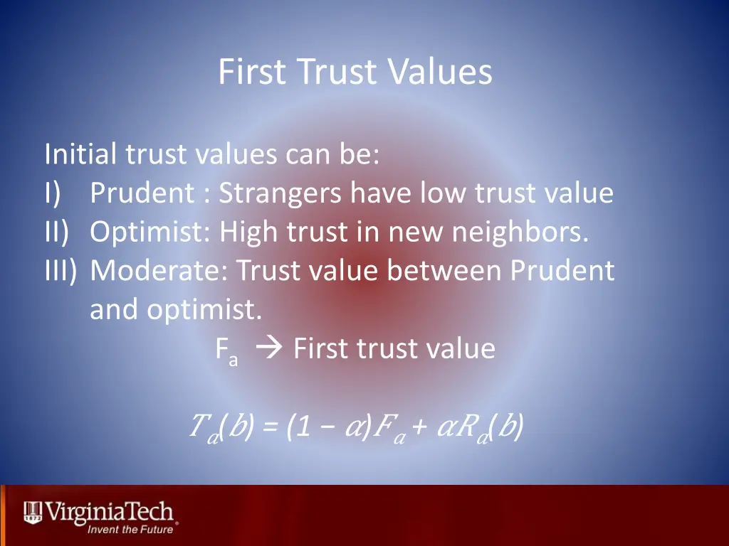 first trust values