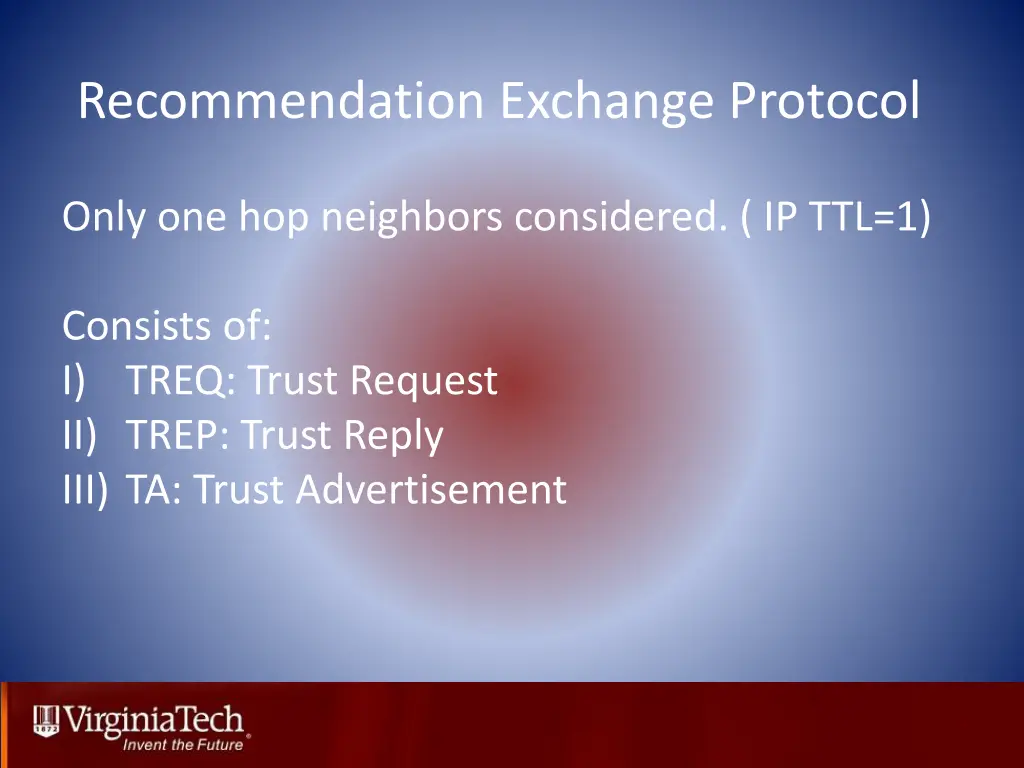 recommendation exchange protocol