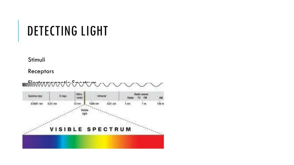 detecting light