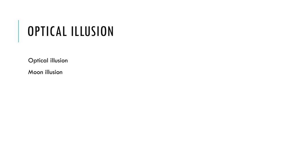 optical illusion